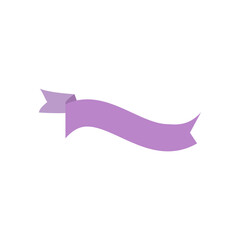 Ribbon icon. Vector illustration on a white background.