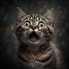 A shocked cat