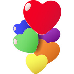 Heart shape with paper element style . Love symbol for celebration, anniversary, or greeting card artwork.