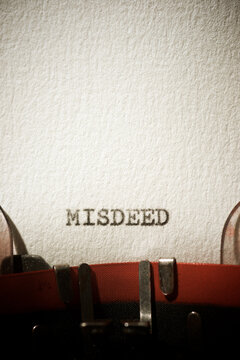 Misdeed concept view