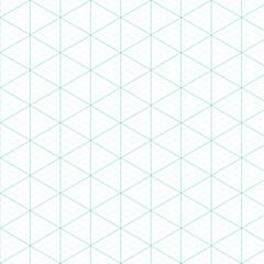 Isometric grid seamless pattern, scalable