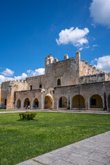 Historical Place Convento de San Bernardino de Siena. Parque Sisal. Yucatan, Mexico.