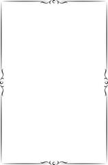 vector frames black on a white background