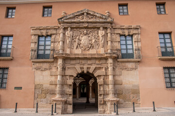 Palacio de los Condes de Cirat, Ayuntamiento de Almansa, Albacete, Castilla la Mancha, España.