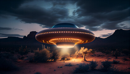 UFO in the desert, Generative AI