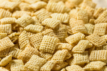 Homemade Puffed Square Rice Cereal
