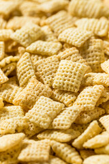 Homemade Puffed Square Rice Cereal