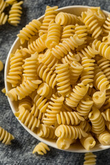 Raw Dry Organic Fusilli Pasta