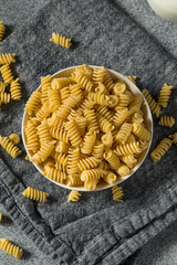 Raw Dry Organic Fusilli Pasta