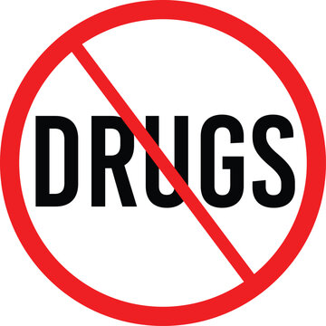 No Use of Drugs is Allowed. Restriction Icon