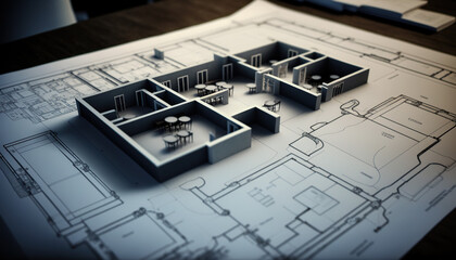 building on construction project