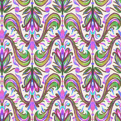 stylized ethnic pattern.