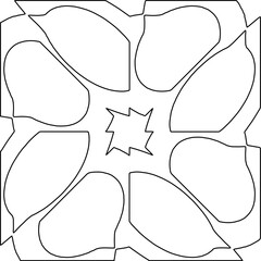  Seamless pattern with  abstract shapes,Black and white color. Repeating pattern for decor, textile and fabric.