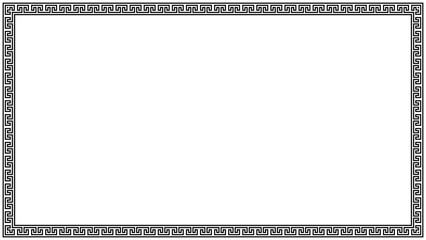 Ancient greek border transparent