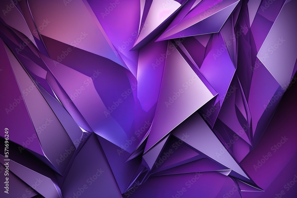 Poster abstract low poly background of triangles generative ai
