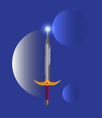 Ilustração de espada magica