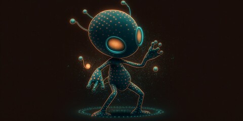 3d rendered illustration of an alien