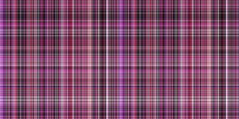 Viva magenta tartan seamless border. Gingham plaid kitchen cloth in color of the year 2023. Gingham trim. 