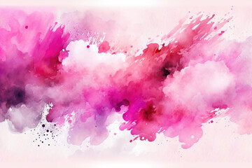 Pink smudge watercolor background. Illustration Generative AI