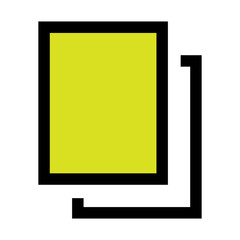 Copy document icon line isolated on white background. Black flat thin icon on modern outline style. Linear symbol and editable stroke. Simple and pixel perfect stroke vector illustration.