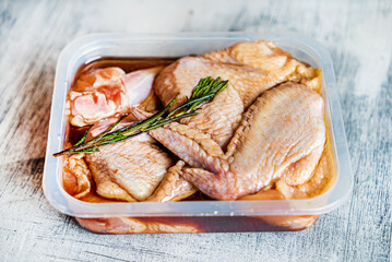 marinated chicken in the box