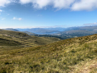 A view of the Scottish Countryside from the top of the Nevis Range