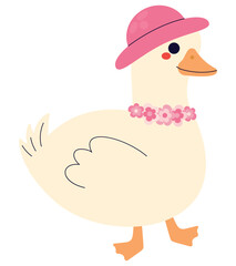 duck with a hat