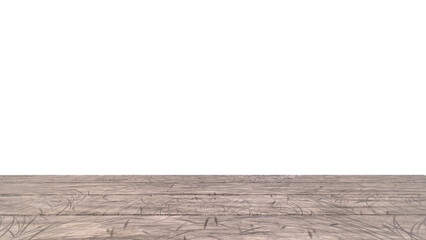 Empty dark wooden tabletop front view for food product display