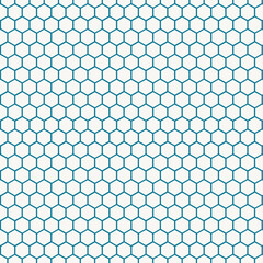 abstract geometric graphic seamless blue hexagon pattern background