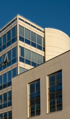 Obraz premium Gennevilliers, France - 02 06 2023: View of a colorful facade of a building