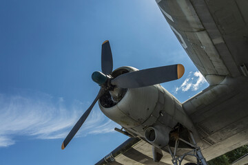 Naklejka na ściany i meble propeller of a historic airplane