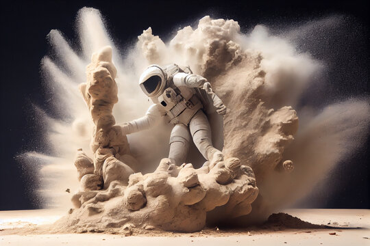 Leben im All: Ein Astronaut schwebt durch die Weiten des Weltalls