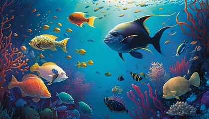 Obraz na płótnie Canvas underwater world