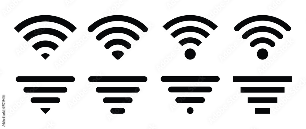 Poster wireless and wifi icon. web network connect icon. isolated on white background.