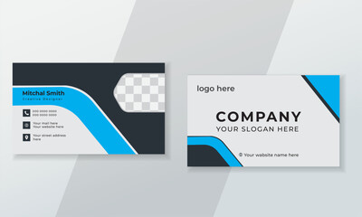 Modern and unique business card design template