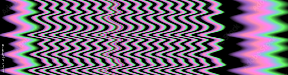 Aufkleber Glitched and distorted TV or computer screen with colorful stains.