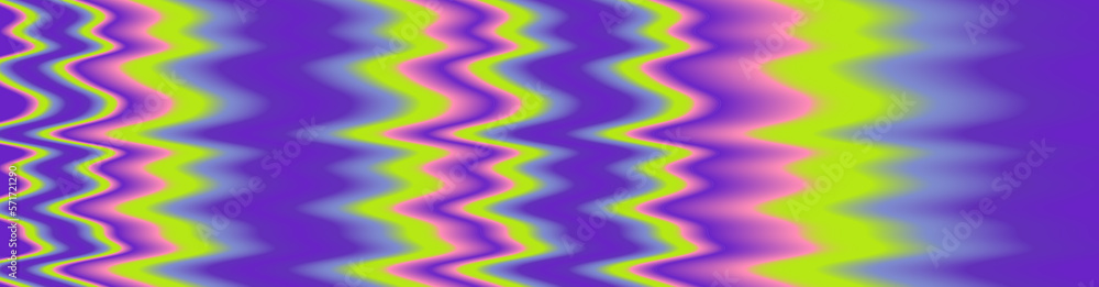 Poster Glitched and distorted TV or computer screen with colorful stains.