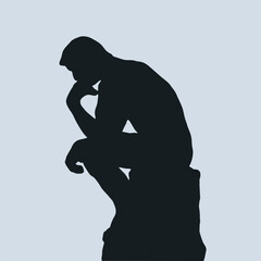 The thinker illustration