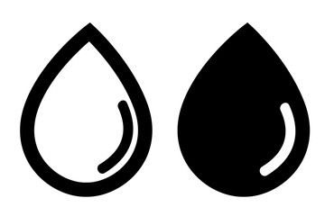 simple set 2 vector of water drop or blood