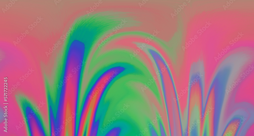 Aufkleber Abstract psychedelic colorful background with warped and distorted lines. 