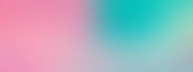 Banner. Beautiful gradient background - pink color turning into blue. copy space