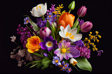 Obraz na płótnie Canvas Vintage spring bouquet