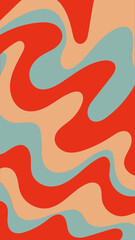Groovy retro pattern illustration