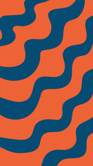Wavy retro pattern illustration