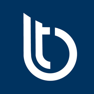 Ideia de logotipo com as letras BT, formando uma gota de &aacute;gua. Reprodu&ccedil;&atilde;o n&atilde;o autorizada.