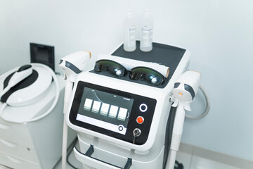 Professional laser device that is used in beauty clinic. High quality photo