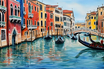 Obraz premium Venice, watercolor 