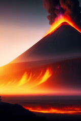 Captivating Volcanic Fury | High-Quality Images of Volcanic Eruptions and Lava for Your Creative Design Projects
