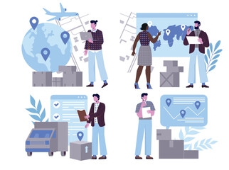 International logistics concept