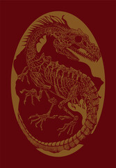 Anatomy draw - Dragon Fetus on Egg